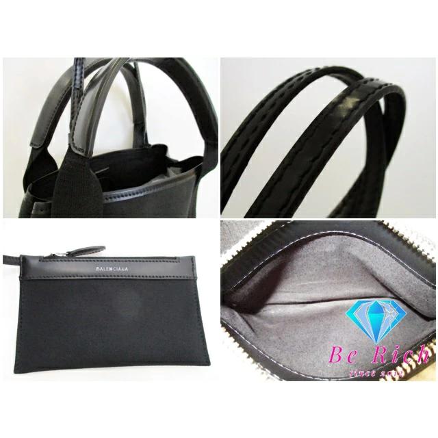 NAVY（BALENCIAGA） 美品 バレンシアガ BALENCIAGA 2way ハンドバッグ 