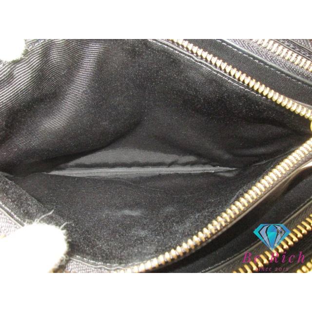 セリーヌ CELINE トリオラージ ショルダーバッグ 171453 ブラック 黒 ロゴ ラムスキン レザー ポシェット【中古】【送料無料】 bk9383 | CELINE | 07