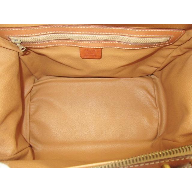 セリーヌ CELINE ミニ ボストンバッグ ハンドバッグ マカダム PVC レザー ブラウン 茶 ブラゾン ロゴ 手提げ 【中古】【送料無料】 bk9562 | CELINE | 05