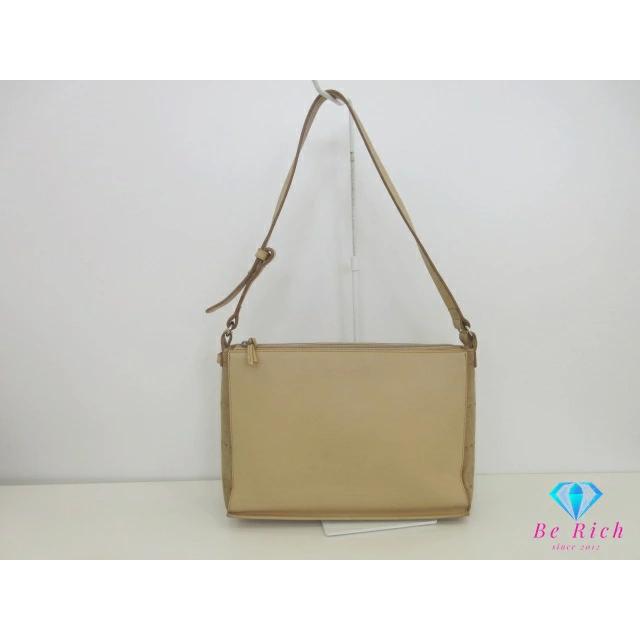 バーバリー BURBERRY ワン ショルダーバッグ ベージュ レザー スエード ロゴ 肩掛け 斜め掛け 鞄 【中古】 bk9607 | BURBERRY