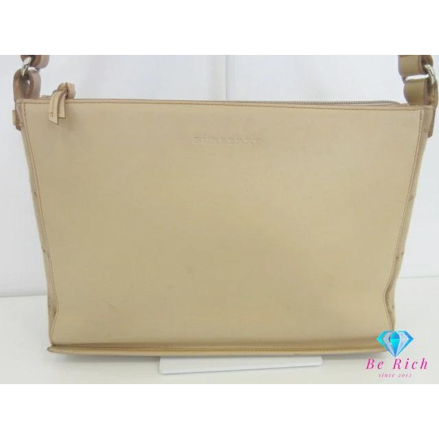BURBERRY（バーバリー） ワン ショルダーバッグ ベージュ レザー