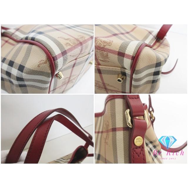 BURBERRY（バーバリー） ショルダーバッグ 3799356 ベージュ レッド 赤