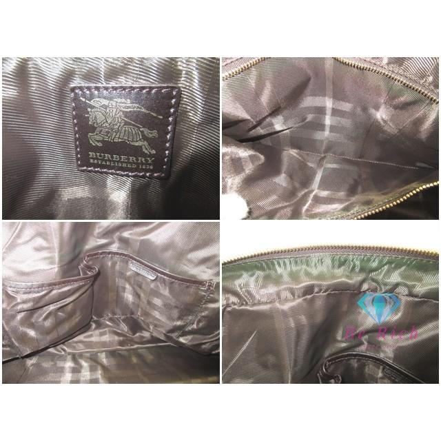 バーバリー BURBERRY キルティング ハンドバッグ ブラック 黒 レザー ロゴ トートバッグ 手提げ 鞄 【中古】【送料無料】 bk9655 | BURBERRY | 06