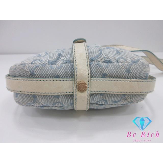 【人気✨美品】 CELINE セリーヌ ショルダーバッグ　Cマカダム　馬車ロゴ CELINE セリーヌ Cマカダム 馬車金具 ショルダー バッグ ダーク