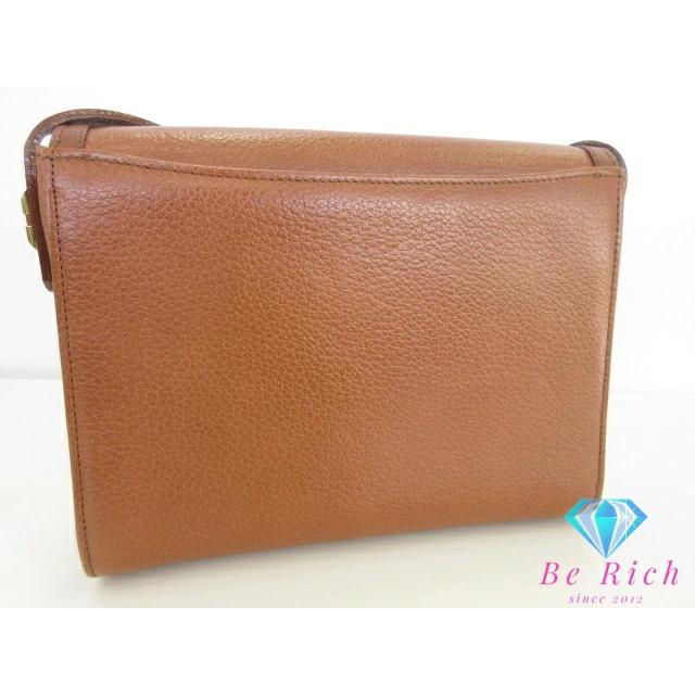 バーバリー BURBERRY  ショルダーバッグ ポシェット 茶 ブラウン レザー チェック ロゴ ミニ ショルダー Burberrys【中古】 bk9756 | BURBERRY | 05