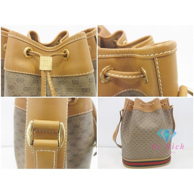 GUCCI（グッチ） マイクロ GG 巾着 ショルダー バッグ ベージュ