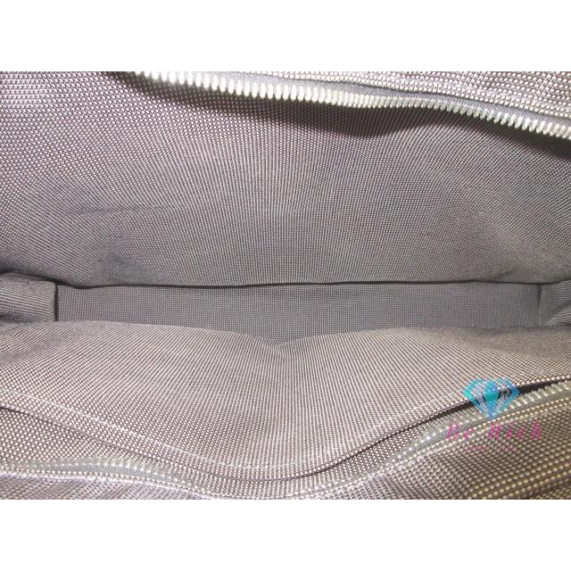 HERMES エールライン ブラック トート 極美品】エルメス エールラインMM ブラック×グレー トート