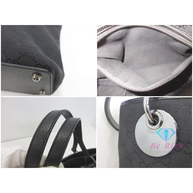 GUCCI グッチ ロゴ柄 ショルダーバッグ ブラック レディース ブランド GUCCI グッチ トートバッグ 120837 GG ブラック 黒 キャンバス