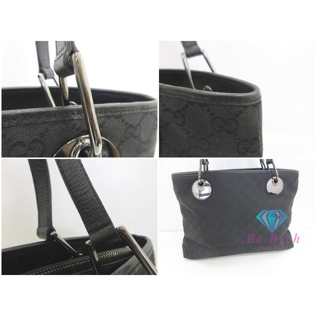 GUCCI グッチ ロゴ柄 ショルダーバッグ ブラック レディース ブランド GUCCI グッチ トートバッグ 120837 GG ブラック 黒 キャンバス