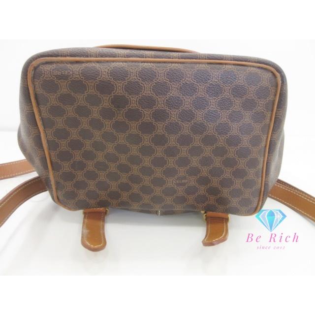 CELINE（セリーヌ） ミニ リュック C.E06.2 マカダム PVC レザー 茶