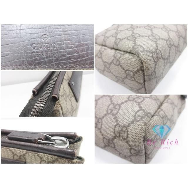 GUCCI（グッチ） クラッチバッグ 101633 GG スプリーム 茶 ブラウン