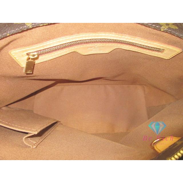 ルイヴィトン カバ トートバッグ モノグラム 肩掛け ファスナー 中古