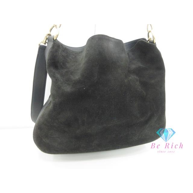 レディース GUCCI バンブー レザー 2WAY ハンドバッグ 大容量 A4 黒 1577