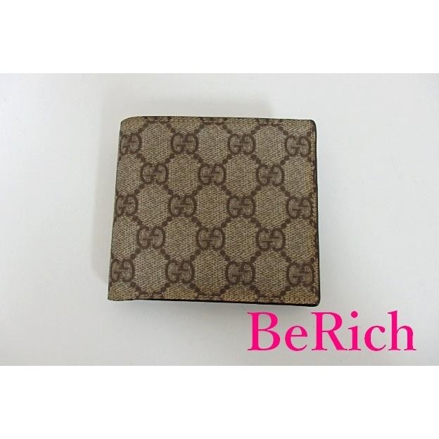 グッチ GUCCI メンズ 二つ折り財布 118379 GG プラス ベージュ