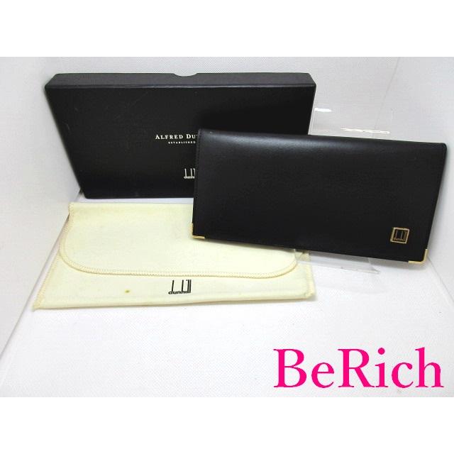 ダンヒル dunhill メンズ 二つ折り 長財布 黒 ブラック レザー ロゴ ロング ウォレット 【中古】 bs2710｜be-rich0112｜08