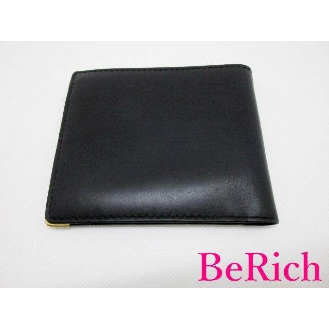 dunhill（ダンヒル） メンズ 二つ折り財布 札入れ ブラック 黒 レザー