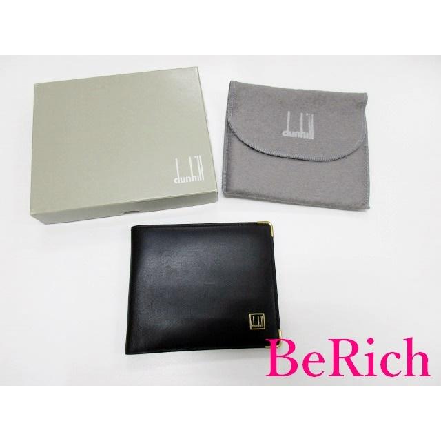 dunhill（ダンヒル） メンズ 二つ折り財布 札入れ ブラック 黒 レザー