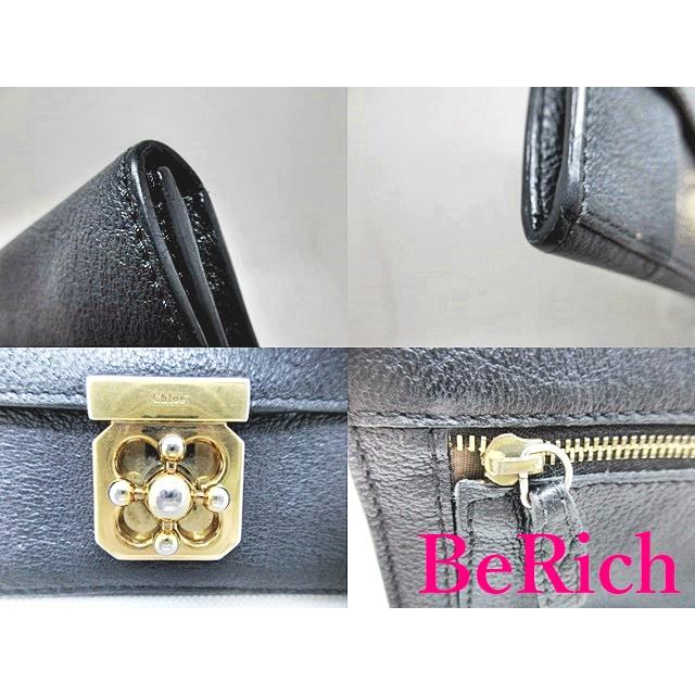 Chloe（クロエ） 二つ折り財布 長財布 エルシー 3P0592 黒 ブラック 