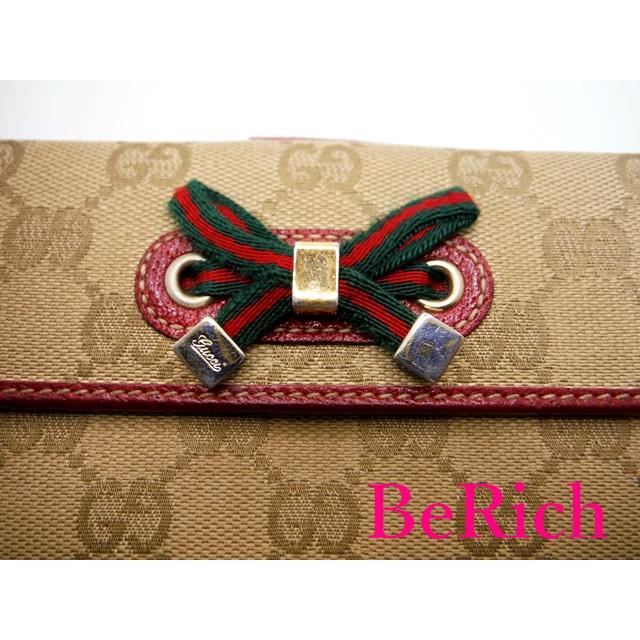 GG グッチ GUCCI Wホック 長財布 167464 プリンシー リボン