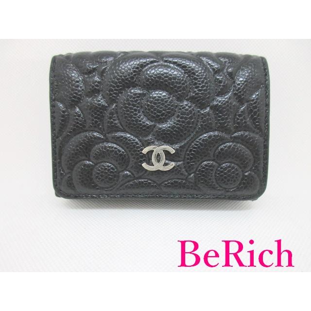 CHANEL シャネル スモール フラップ ウォレット Wホック 二つ折り財布 