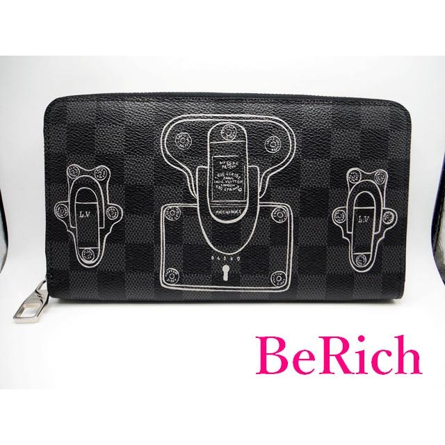 nkルイヴィトン ジッピーオーガナイザー ダミエグラフィット LOUIS VUITTON ジッピー・オーガナイザー ダミエグラフィット