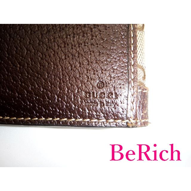 グッチ 二つ折り長財布153211 GG キャンバス 茶 ブラウンレザー ロゴ GGキャンバス グッチ 二つ折り 長財布 153211 GG キャンバス 茶