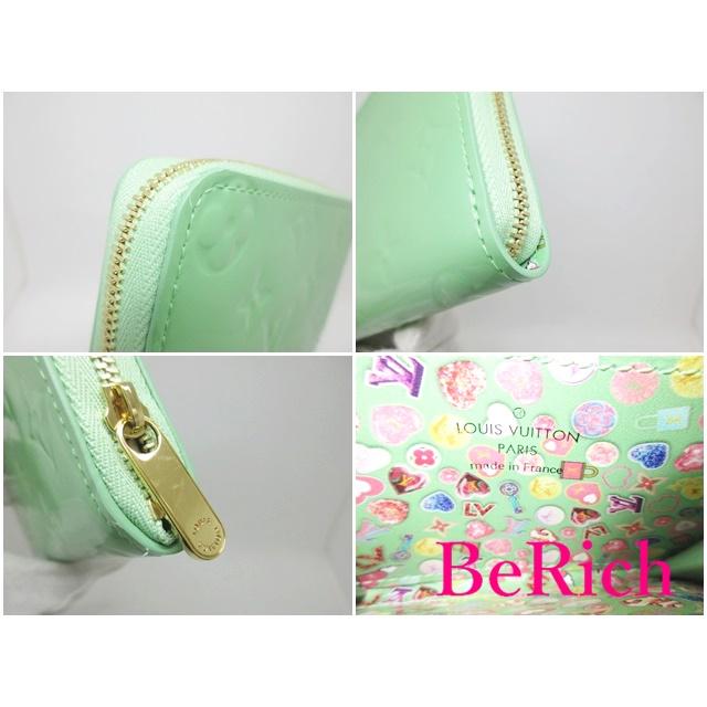 【未使用品】超美品 ルイ・ヴィトン ヴェルニ コイン パース ライトグリーン LOUIS VUITTON 美品 ルイ ヴィトン モノグラム ヴェルニ