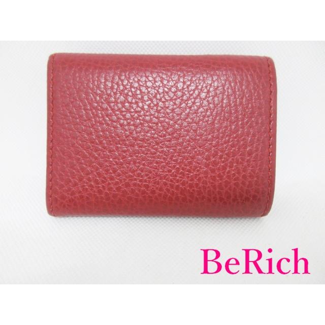 GG グッチ GUCCI 三つ折り財布 523277 赤 レッド プチ マーモント