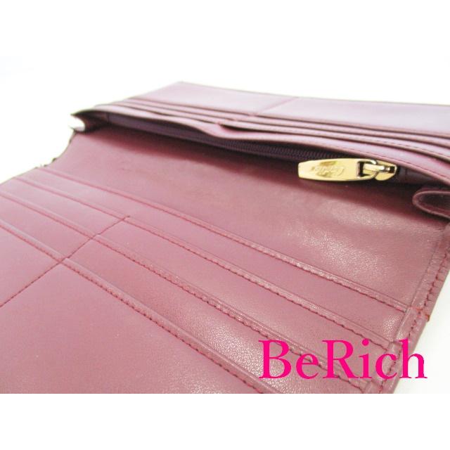 カルティエ Cartier  長財布 札入れ  ボルドー レザー ゴールド 金具 ロゴ  ２つ折り ロング ウォレット 【中古】bs3346 | MUST DE CARTIER | 02