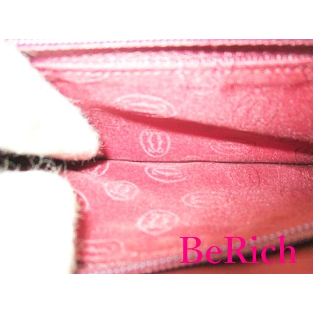 カルティエ Cartier  長財布 札入れ  ボルドー レザー ゴールド 金具 ロゴ  ２つ折り ロング ウォレット 【中古】bs3346 | MUST DE CARTIER | 04