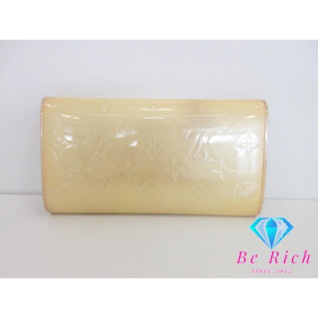 ルイ ヴィトン LOUIS VUITTON 三つ折り 長財布 モノグラム ヴェルニ  