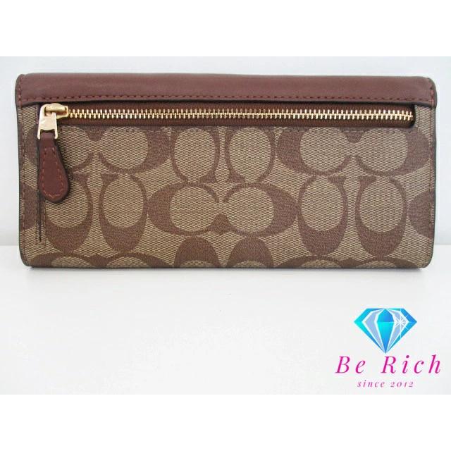 COACH（コーチ） 二つ折り財布 長財布 シグネチャー エンベロープ 3034