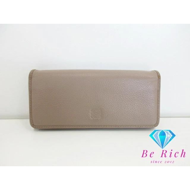 LOEWE（ロエベ） 二つ折り 長財布 481403 アナグラム グレージュ