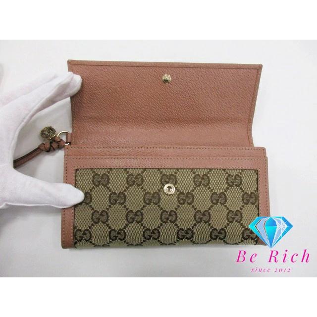 GUCCI（グッチ） 美品 二つ折り 長財布 323396 GG キャンバス 茶