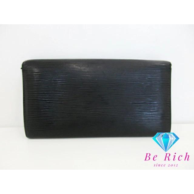 極美品 ルイヴィトン エピ ポシェット・ポルトモネクレディ レザー ブラック LOUIS VUITTON（ルイ・ヴィトン） ルイ ヴィトン 長財布 エピ ポルト