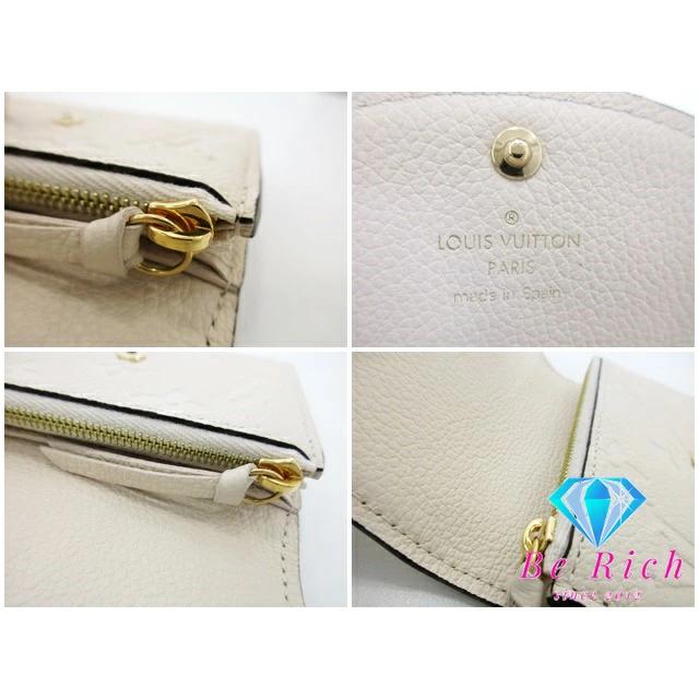 美品 ルイ ヴィトン LOUIS VUITTON  モノグラム アンプラント ポルトモネ ロザリ M81445 クレーム アイボリー【中古】【送料無料】 bs3711 | LOUIS VUITTON | 06