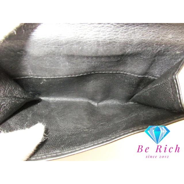 超美品 GUCCI ブラックレザー 二つ折り財布 GUCCI（グッチ） GUCCI Wホック 二つ折り財布 94272 G ロゴ 黒