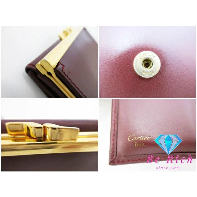 MUST DE CARTIER Cartier 三つ折り財布 がま口 小銭入れ マスト ドゥ