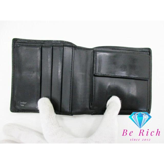 MUST DE CARTIER カルティエ Cartier メンズ 二つ折り財布 パシャ 黒