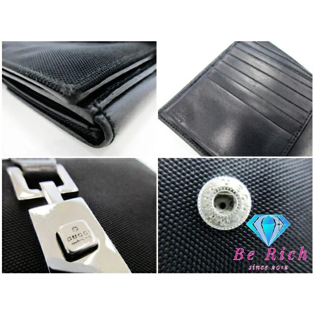GUCCI（グッチ） 二つ折り財布 035.2778.2131 ブラック 黒 ナイロン