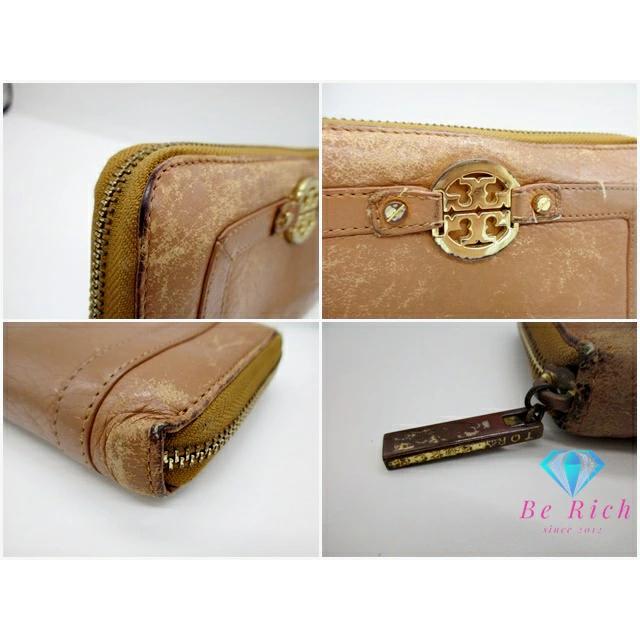 TORY BURCH（トリーバーチ） ラウンドファスナー 長財布 茶 ブラウン 