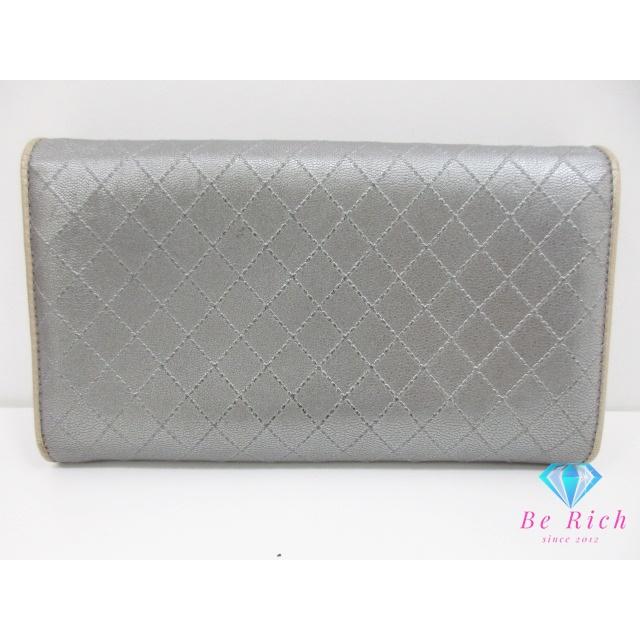 CHANEL（シャネル） 三つ折り財布 長財布 A33908 ビコローレ シルバー 