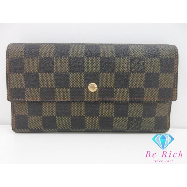 LOUIS VUITTON ルイ ヴィトン 三つ折り 長財布 ダミエ ポルト  