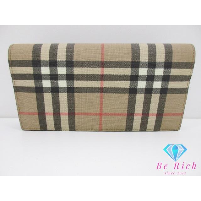 BURBERRY（バーバリー） 二つ折り財布 長財布 チェック ベージュ