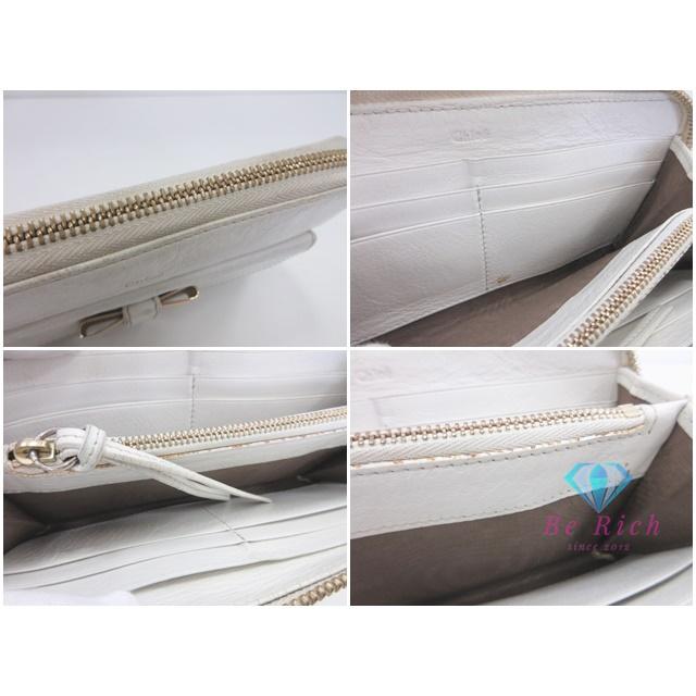 Chloe（クロエ） ラウンドファスナー 長財布 3P0501 リリィ 白 