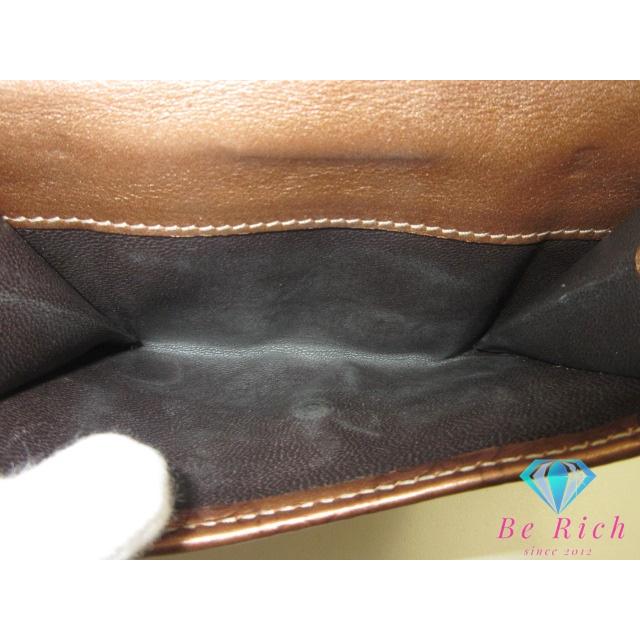 ヴィンテージ✨GUCCI グッチ バンブー Wホック 折財布 茶 GUCCI（グッチ） GUCCI Wホック 二つ折り財布 245727 GG シマ ブロンズ
