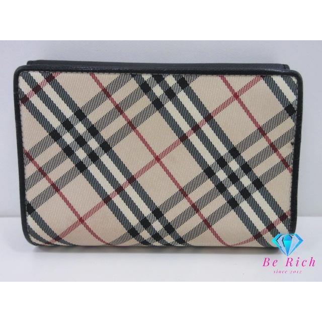 BURBERRY（バーバリー） 三つ折り財布 小銭入れ 黒 ブラック ノバ