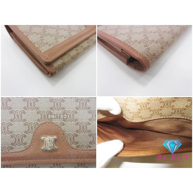 CELINE（セリーヌ） 二つ折り財布 長財布 がま口 小銭入れ マカダム