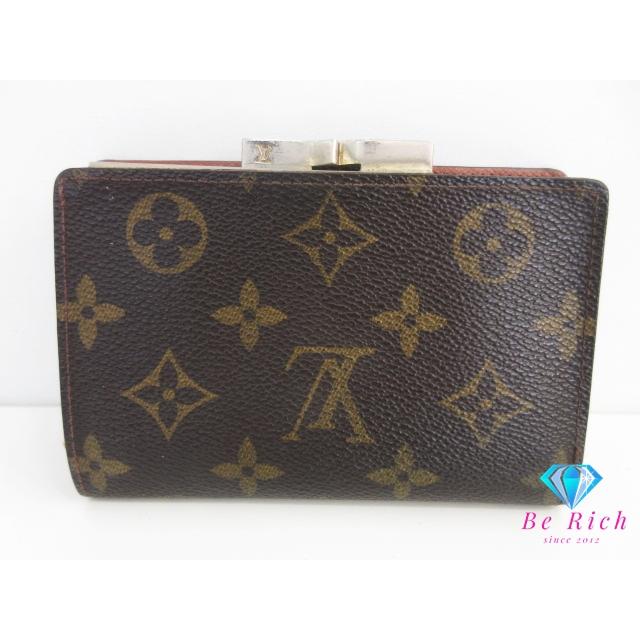 ルイ ヴィトン LOUIS VUITTON がま口 二つ折り財布 モノグラム ポルト フォイユ ヴィエノワ M61674 ロゴ 中財布  【中古】 bs4086 | LOUIS VUITTON | 01