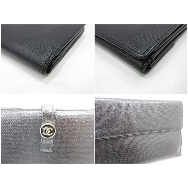 CHANEL（シャネル） ココボタン Wホック 二つ折り 長財布 A20905